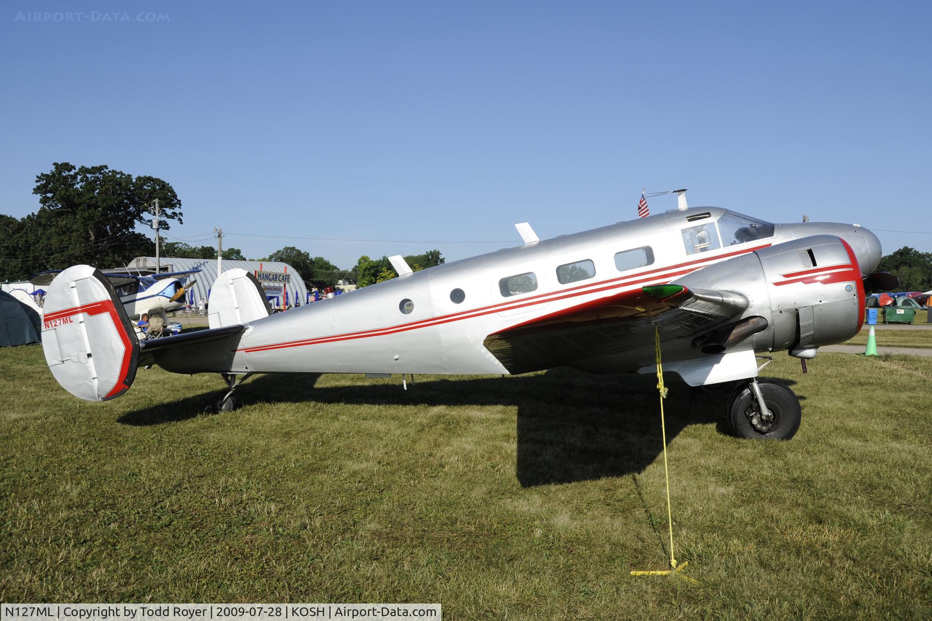 N127ML, 1946 Beech D18S C/N A-212, Oshkosh EAA Fly-in 2009