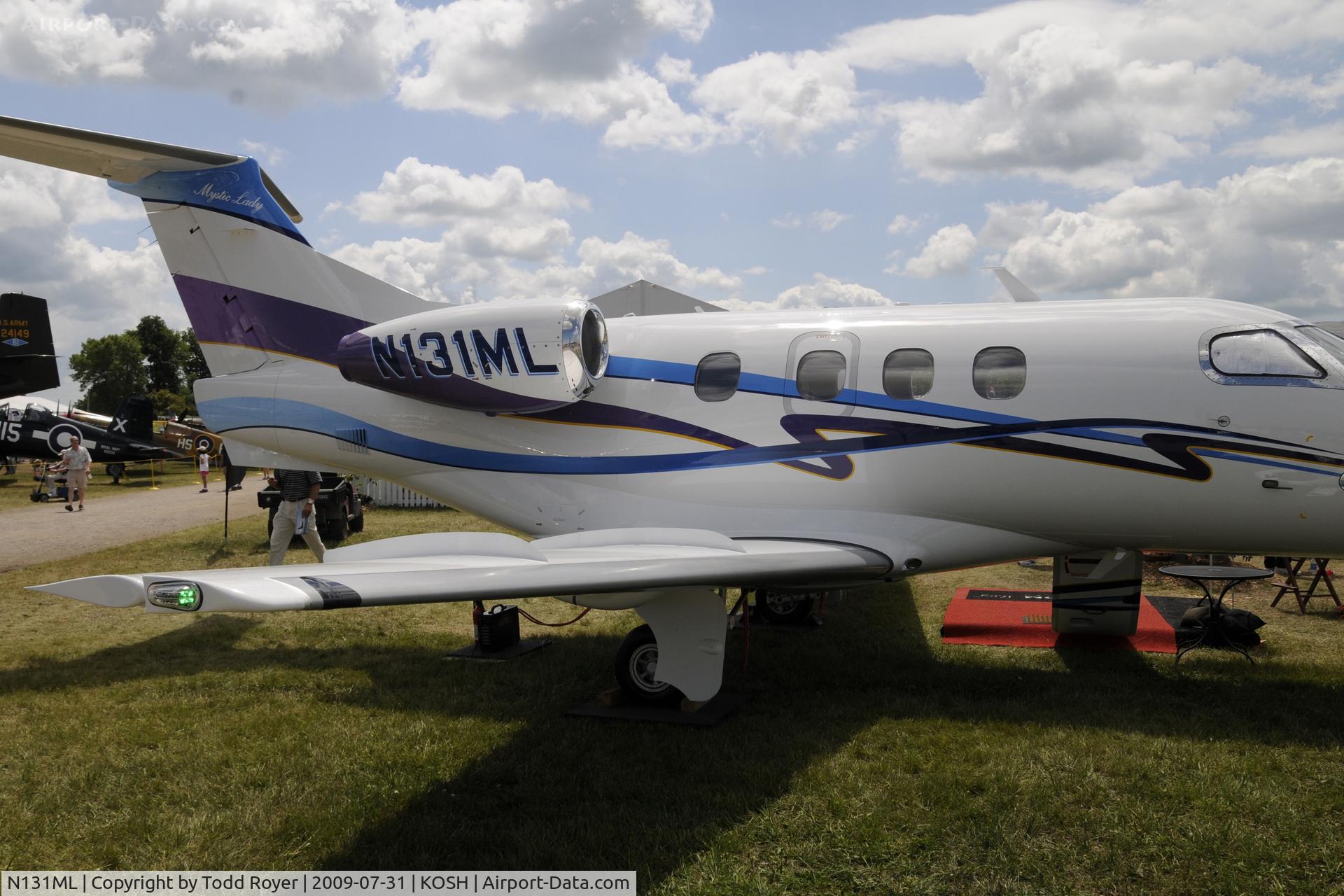 N131ML, 2008 Embraer EMB-500 Phenom 100 C/N 50000006, Oshkosh EAA Fly-in 2009