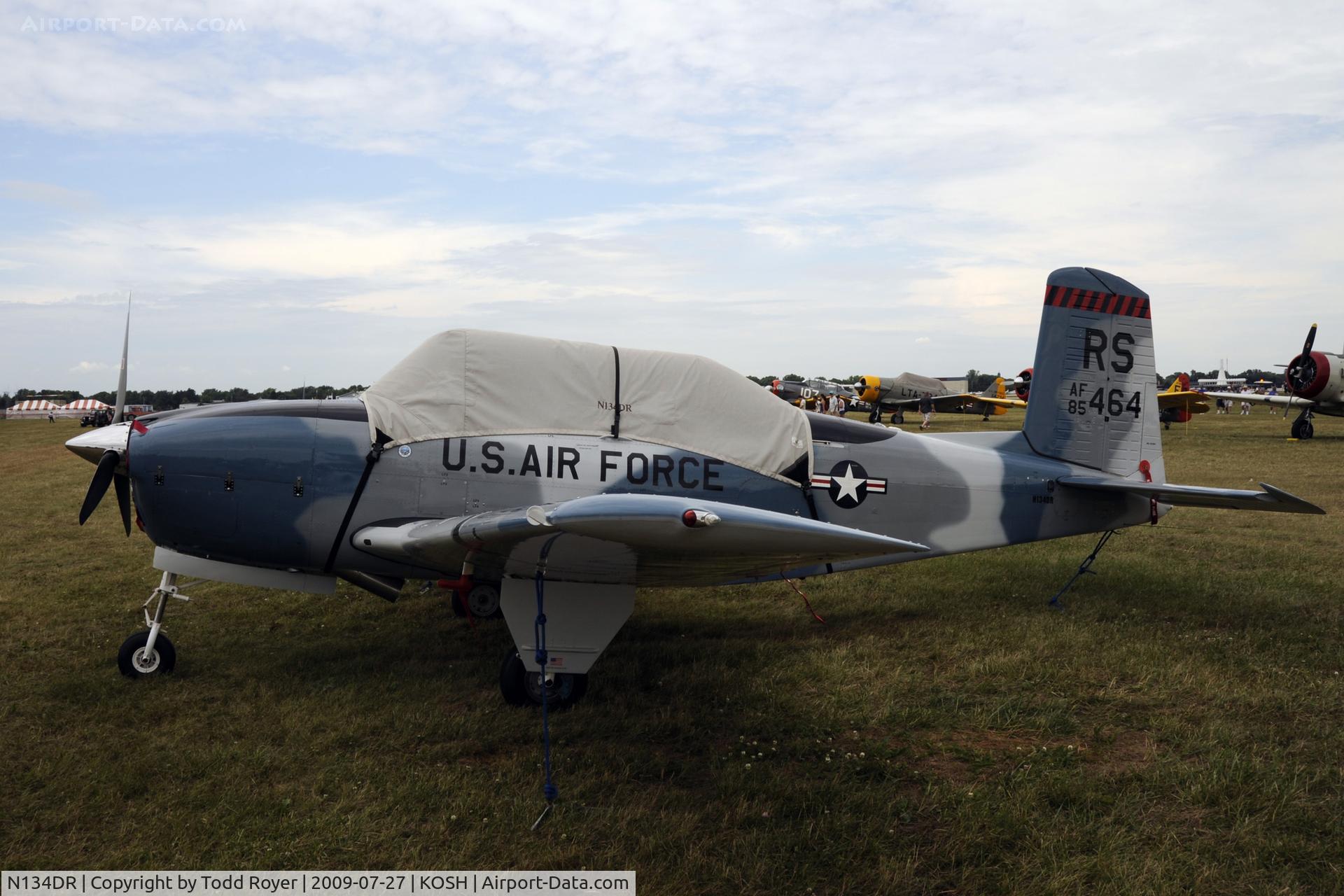 N134DR, 1956 Beech D-45 (T-34B) Mentor C/N BG-169, Oshkosh EAA Fly-in 2009