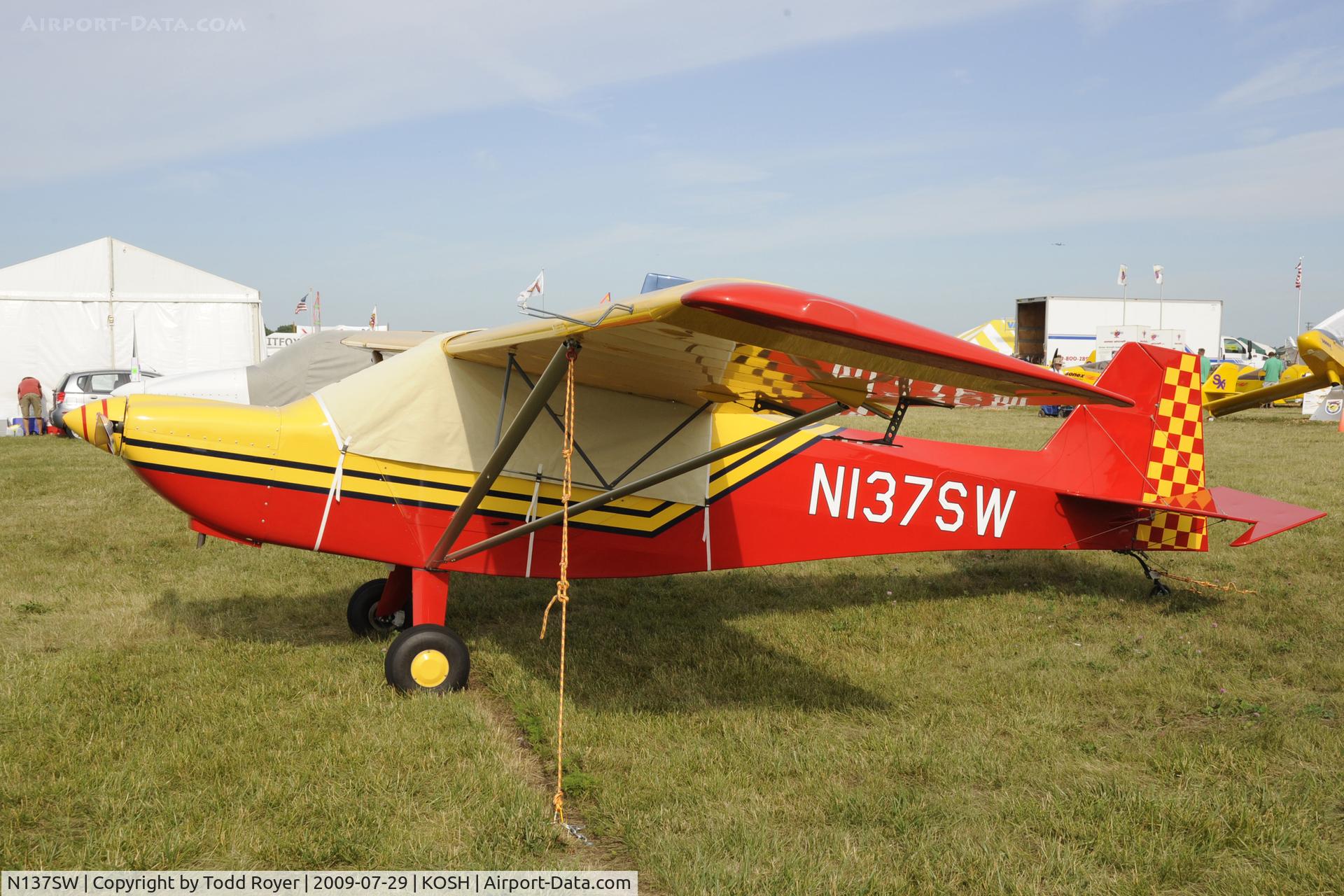 N137SW, Rans S-7S Courier C/N 0105394, Oshkosh EAA Fly-in 2009