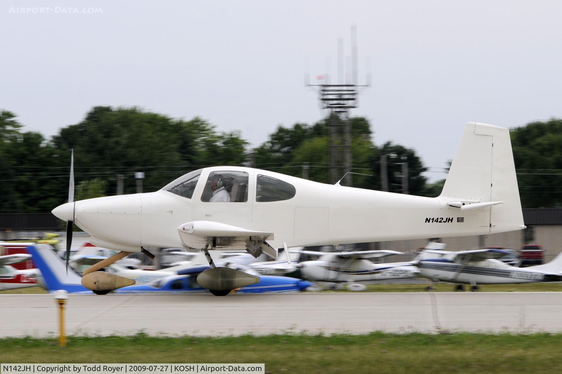 N142JH, 2008 Vans RV-10 C/N 40454, Landing 27 at OSH