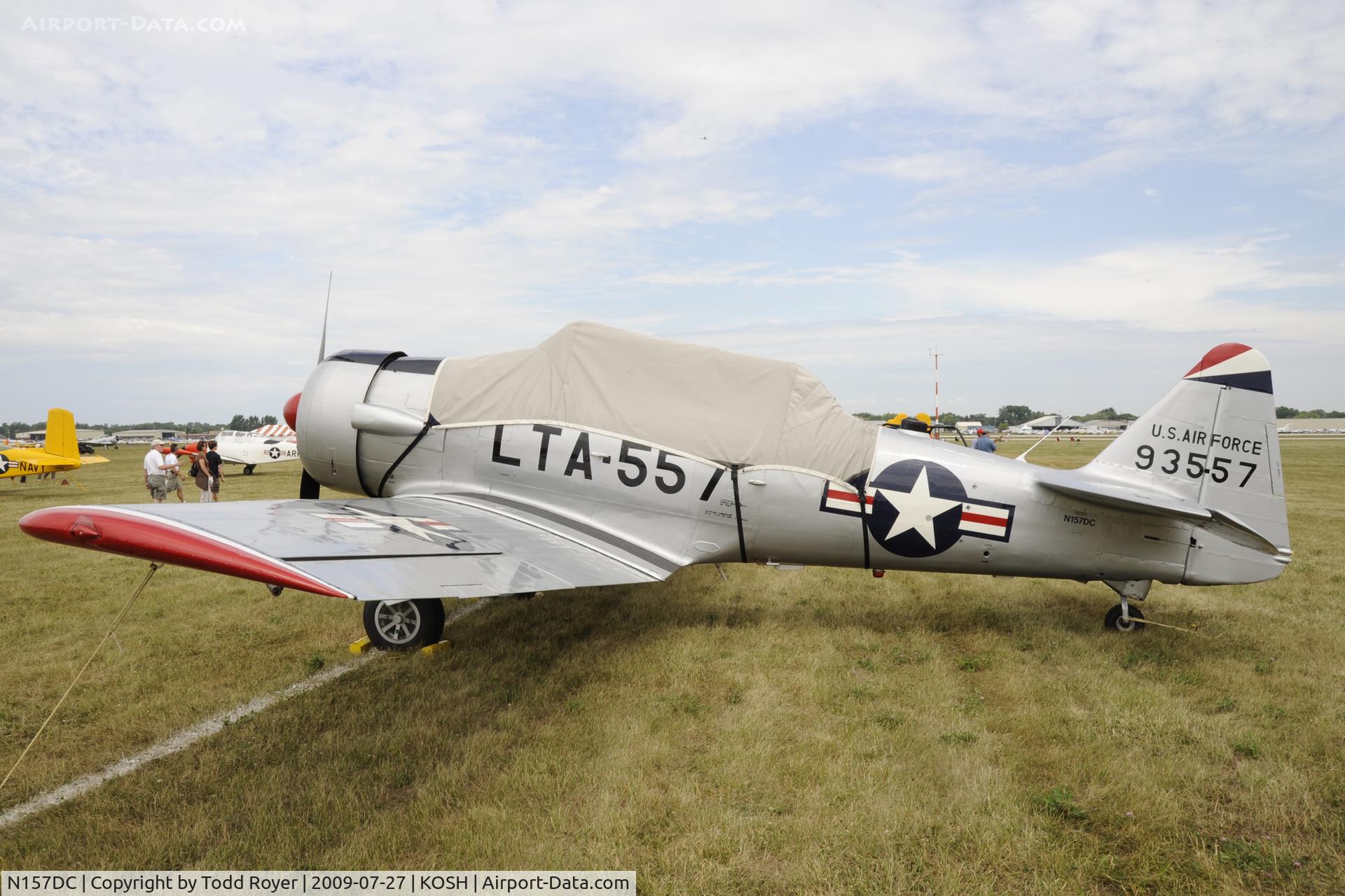N157DC, 1949 North American T-6G Texan C/N 168-245, Oshkosh EAA Fly-in 2009