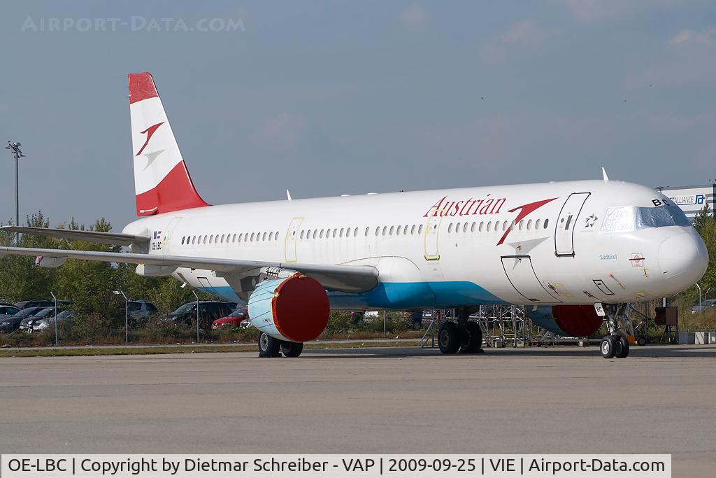 OE-LBC, 1996 Airbus A321-111 C/N 581, Austrian Airlines Airbus 321