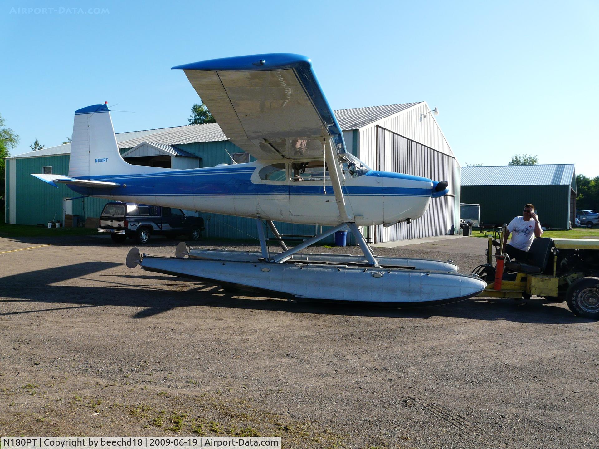 N180PT, 1954 Cessna 180 C/N 31051, The cessna 180 I got my sea plane rating in