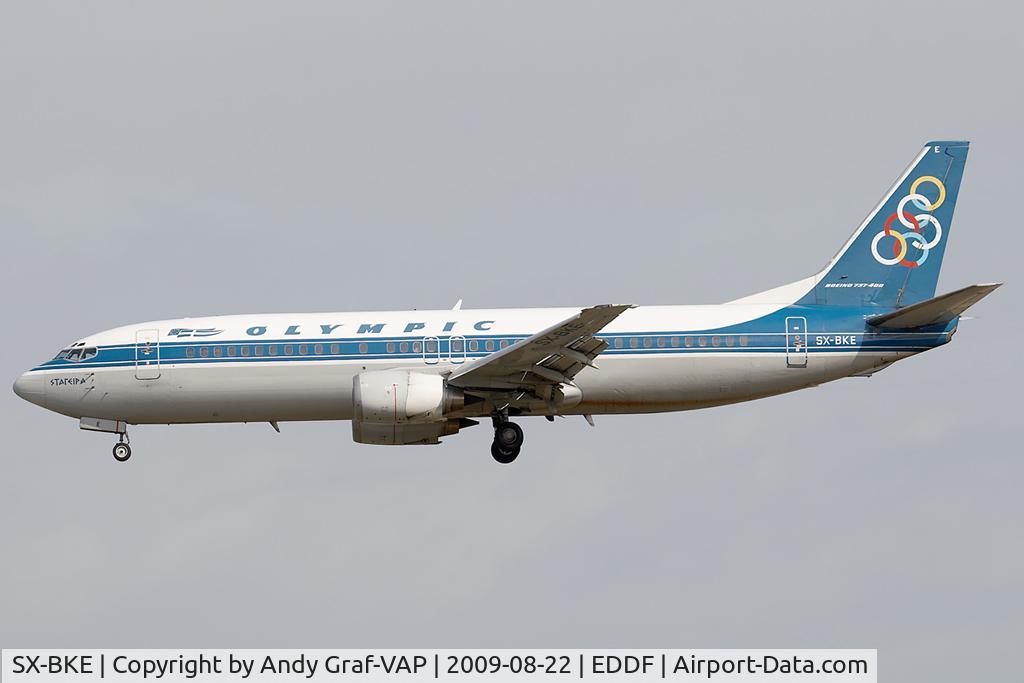SX-BKE, 1991 Boeing 737-484 C/N 25417/2160, Olympic 737-400