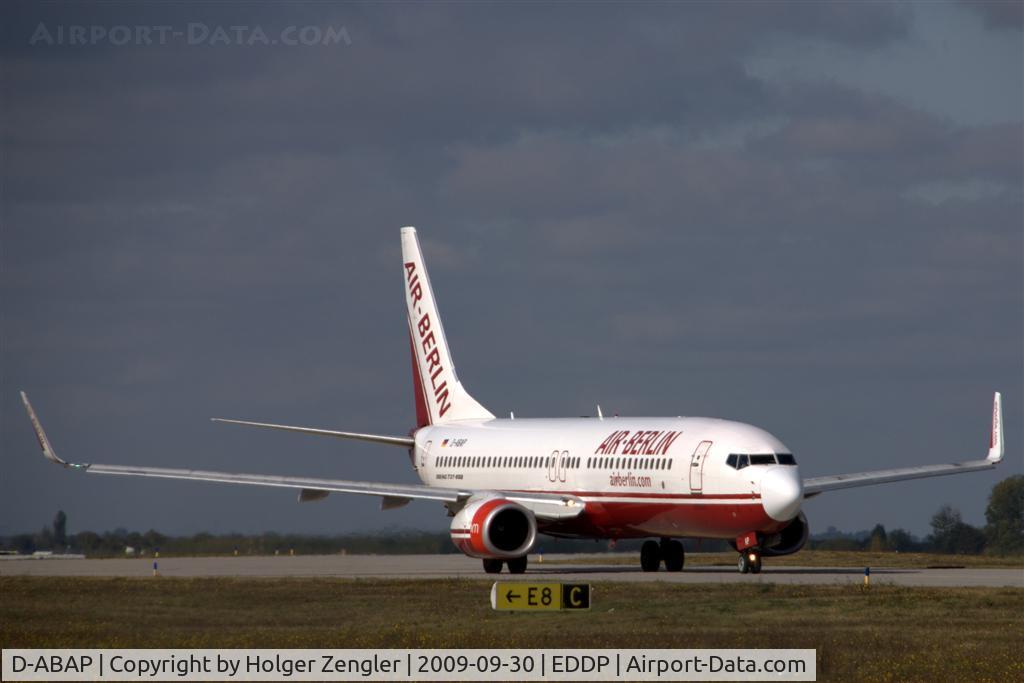 D-ABAP, 1998 Boeing 737-86J C/N 28070, White nosed AB filled with travellers to the mediterranean