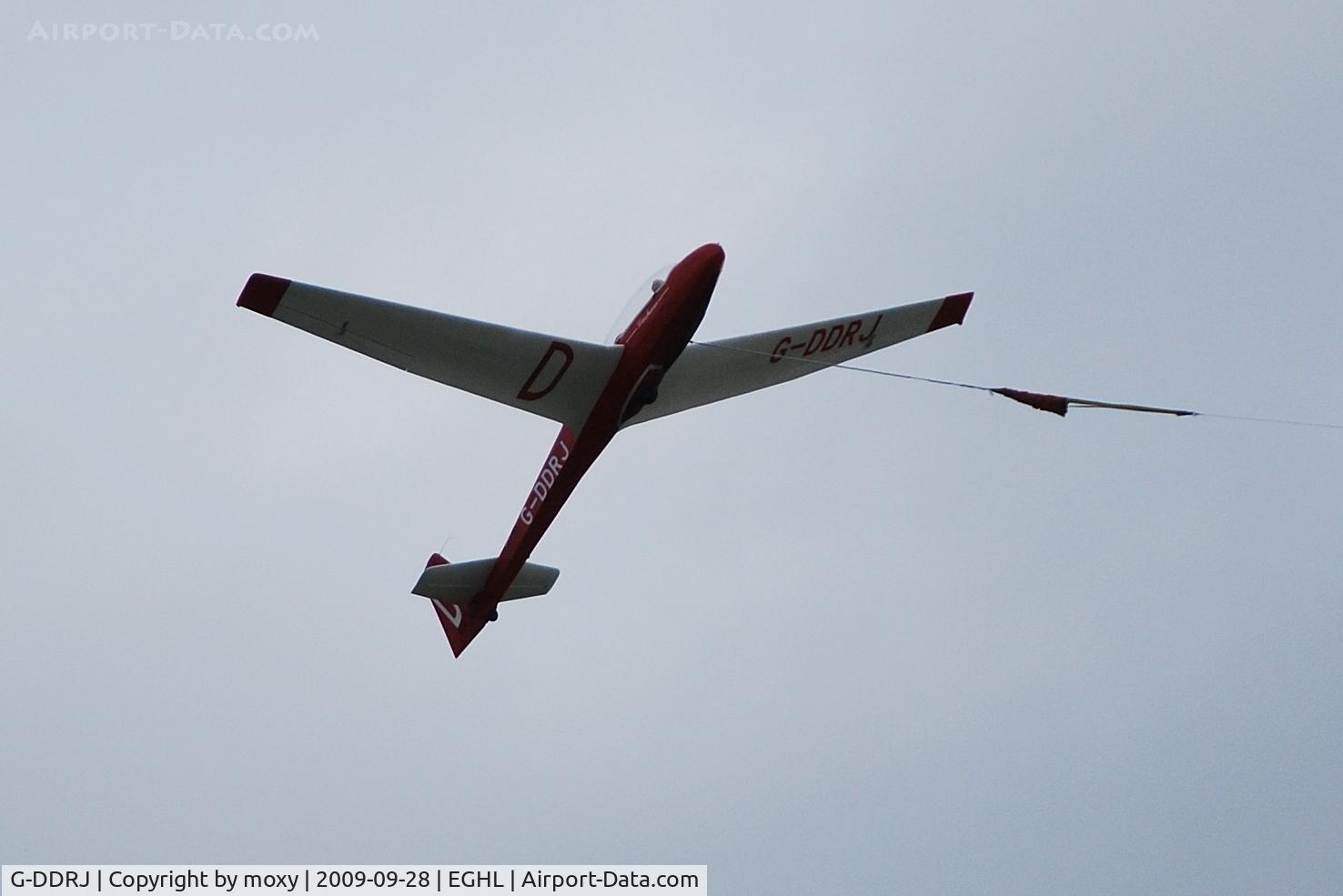 G-DDRJ, Schleicher Ka-6E Rhonsegler C/N 13583, Schleicher Ka.13 on the cable at Lasham