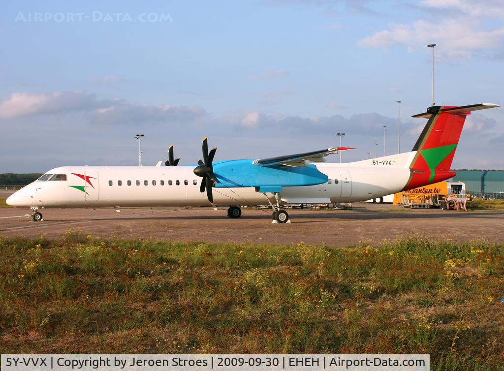 5Y-VVX, 2000 De Havilland Canada DHC-8-402Q Dash 8 C/N 4018, new livery for this airline and new type of a/c