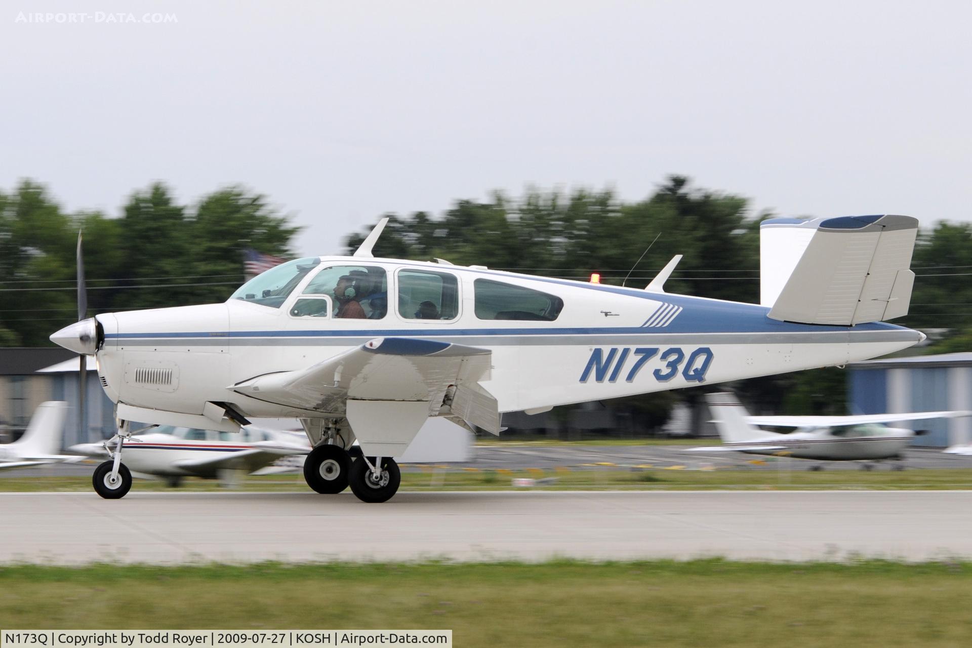 N173Q, 1964 Beech S35 Bonanza C/N D-7350, Landing 27 at OSH