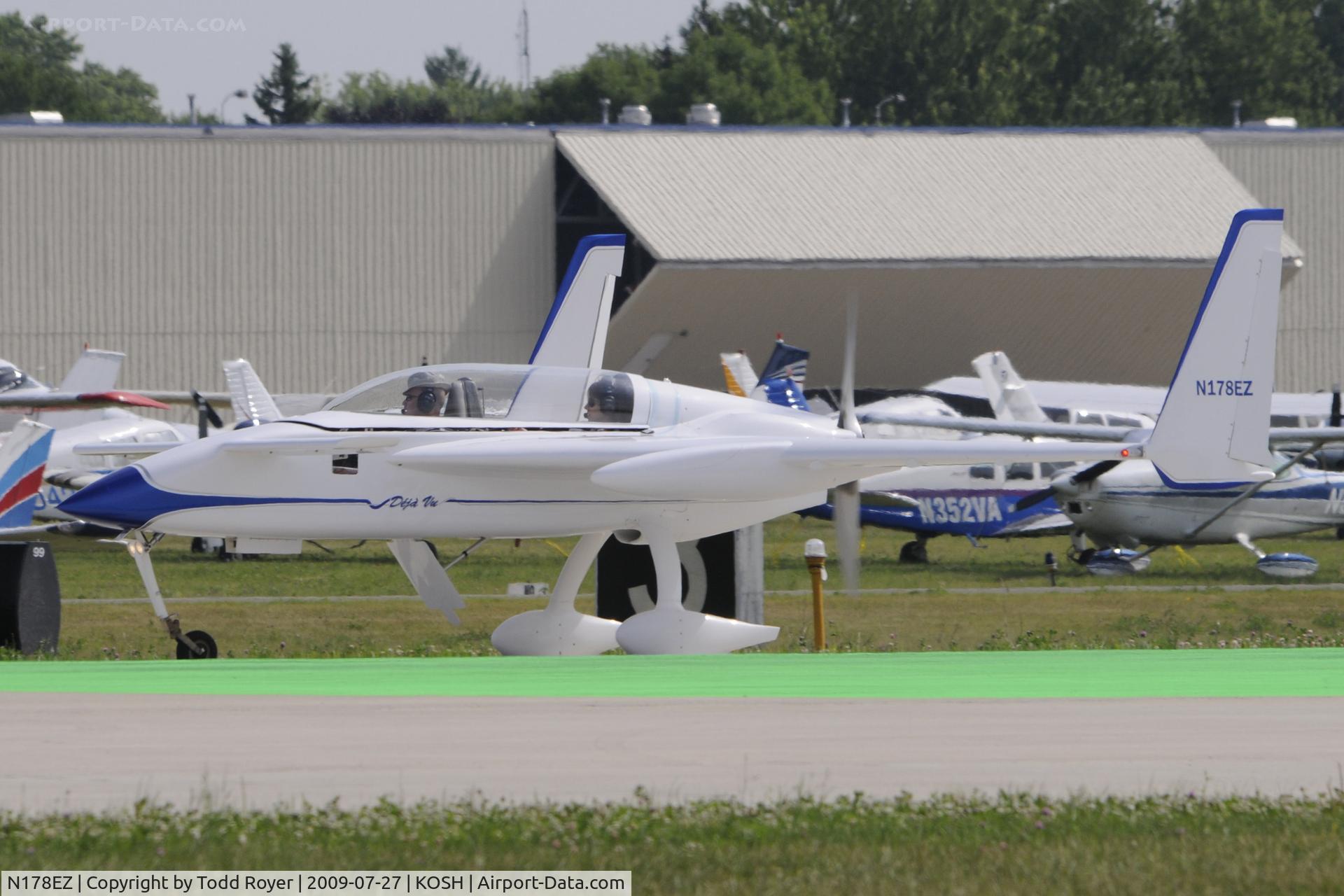 N178EZ, 2007 Rutan Long-Ez C/N 001, Taxi to parking
