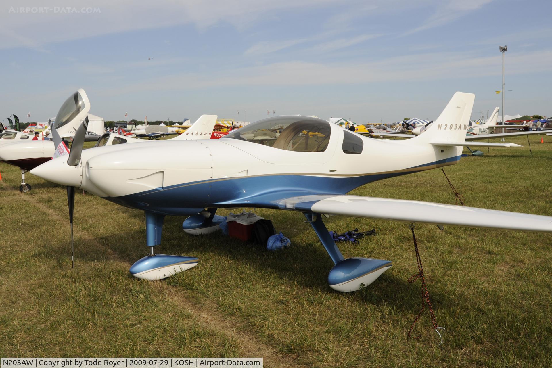 N203AW, 2006 Lancair Legacy FG C/N LS-207, Oshkosh EAA Fly-in 2009