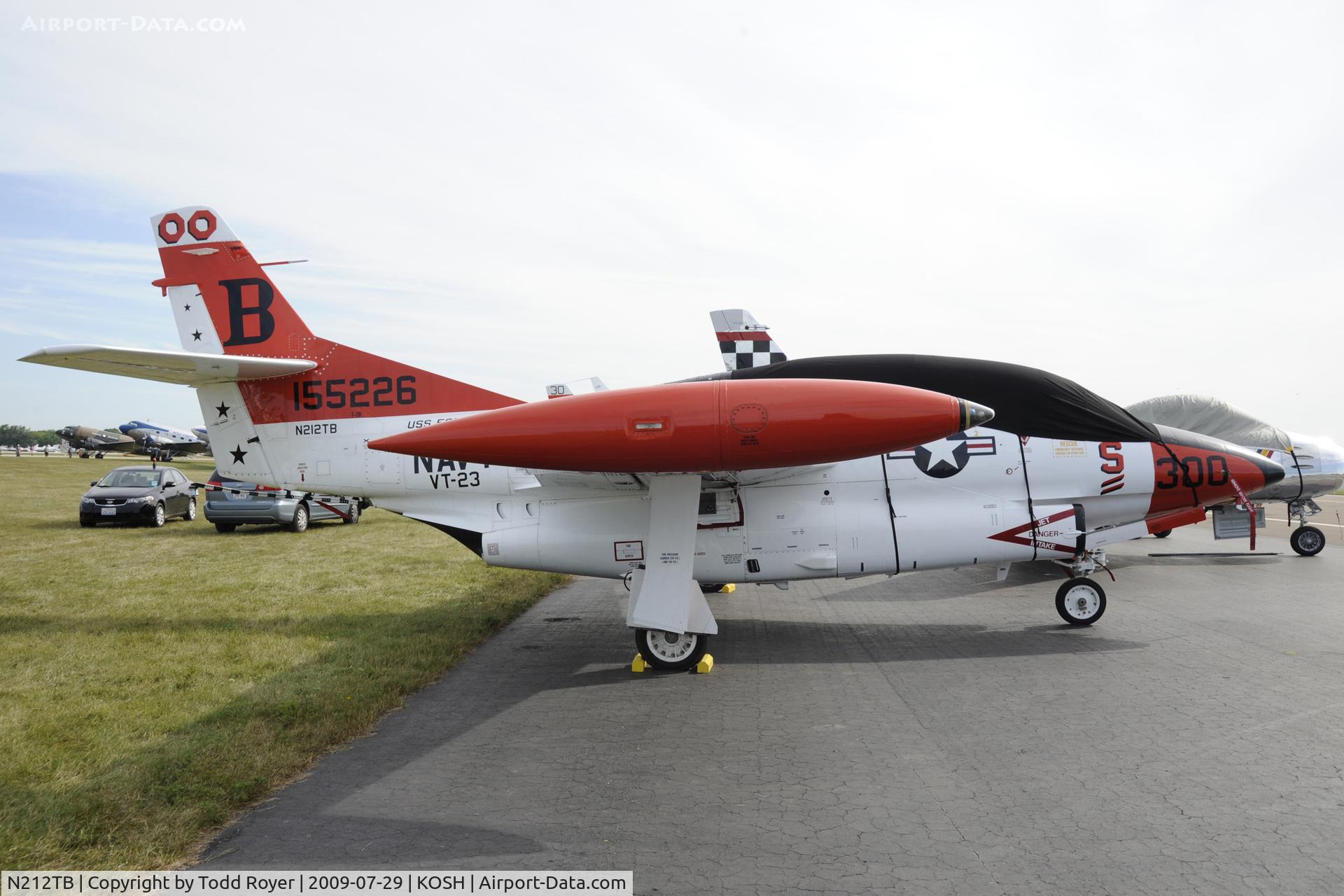 N212TB, 1968 Rockwell T-2B Buckeye C/N 310-21, Oshkosh EAA Fly-in 2009