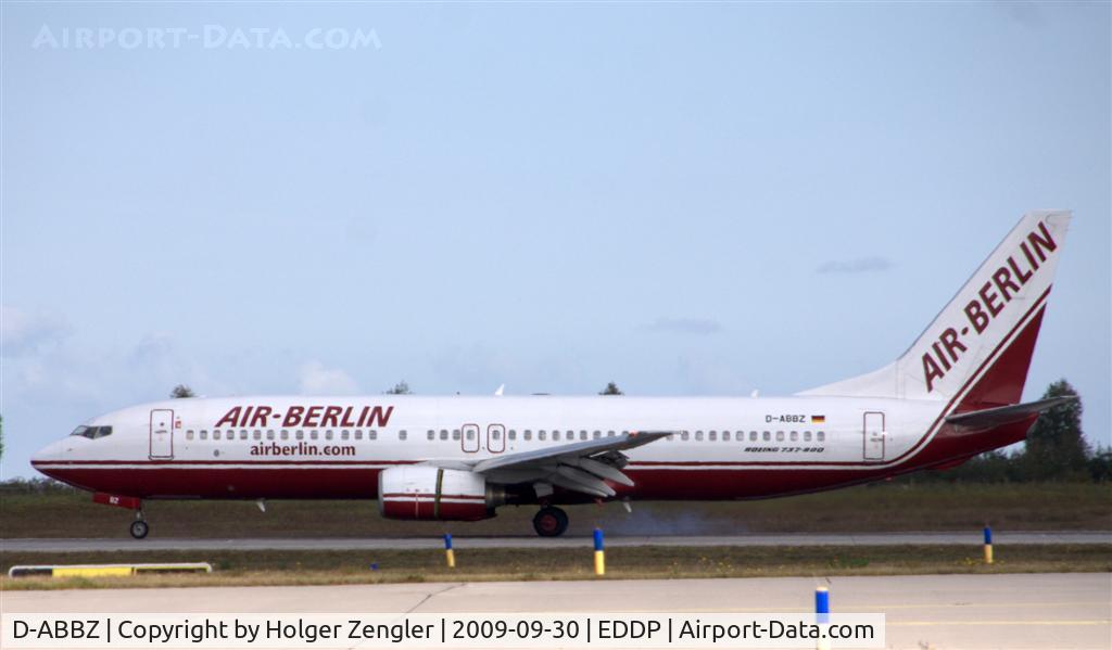 D-ABBZ, 2001 Boeing 737-85F C/N 30478, Just in time from Palma de Mallorca