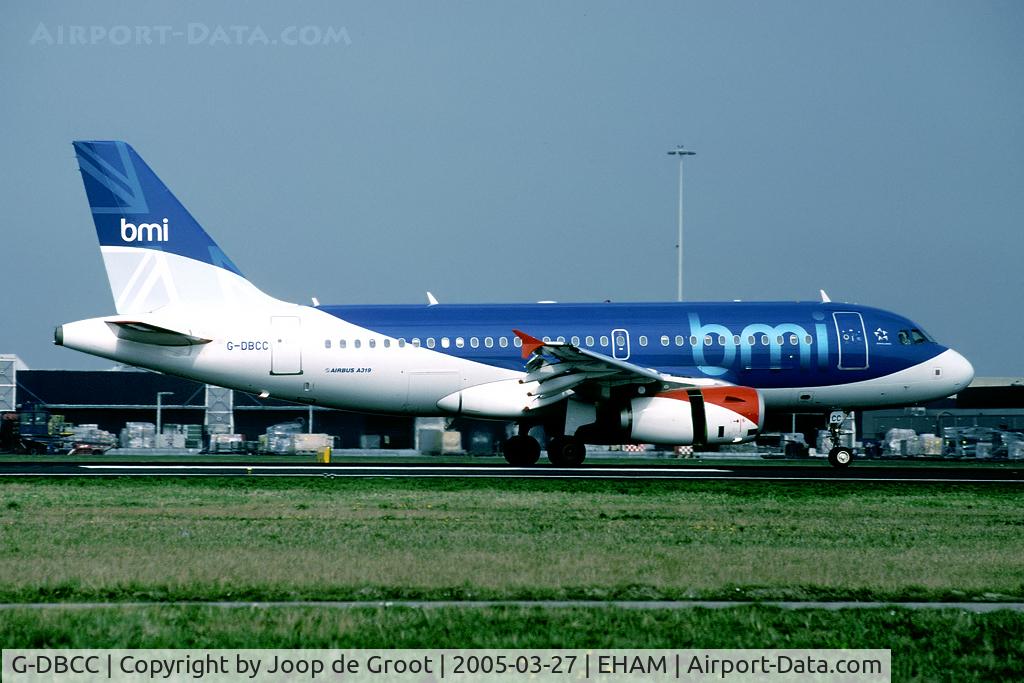 G-DBCC, 2004 Airbus A319-131 C/N 2194, BMI at Schiphol