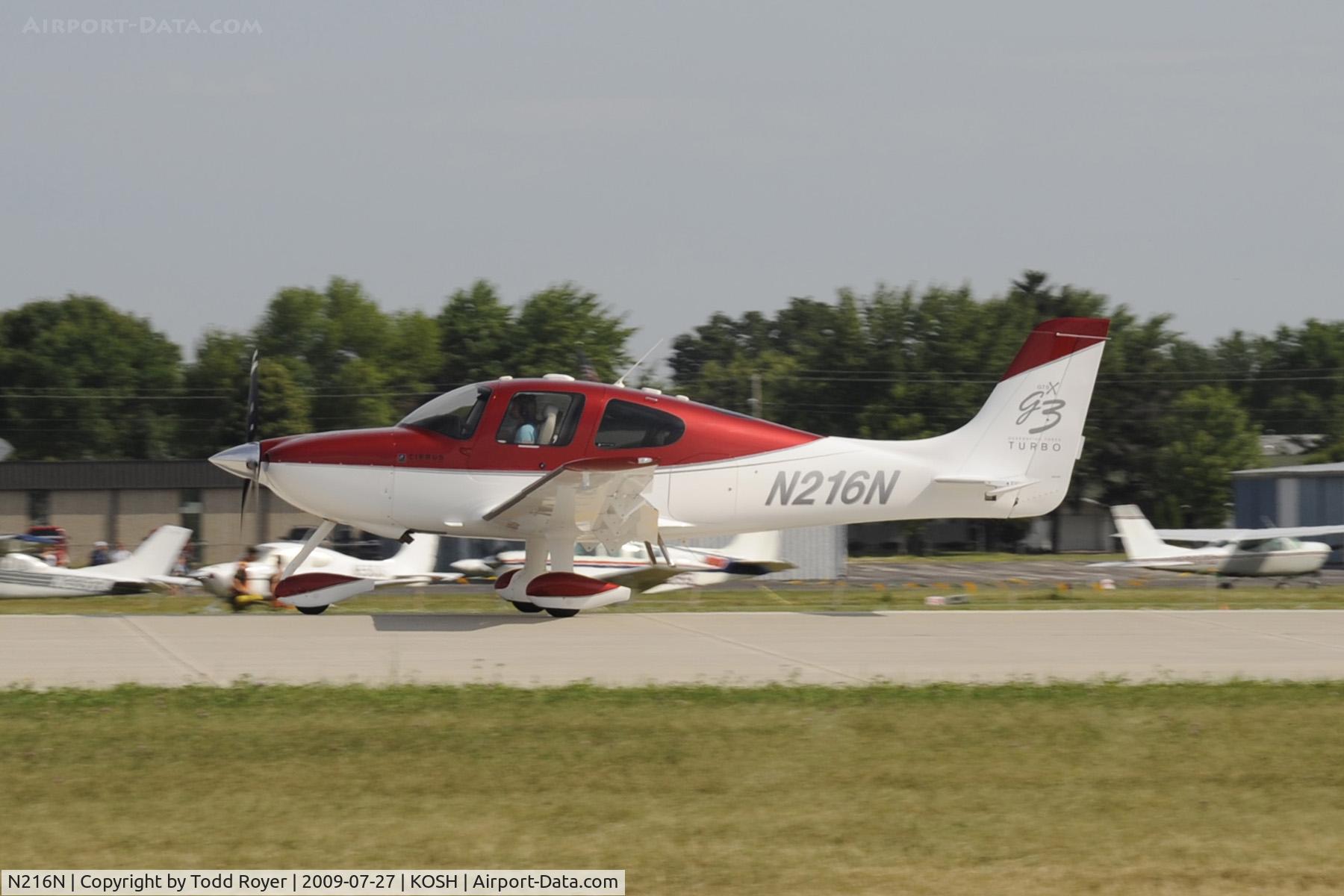 N216N, 2008 Cirrus SR22 G3 GTS Turbo C/N 3117, Oshkosh EAA Fly-in 2009