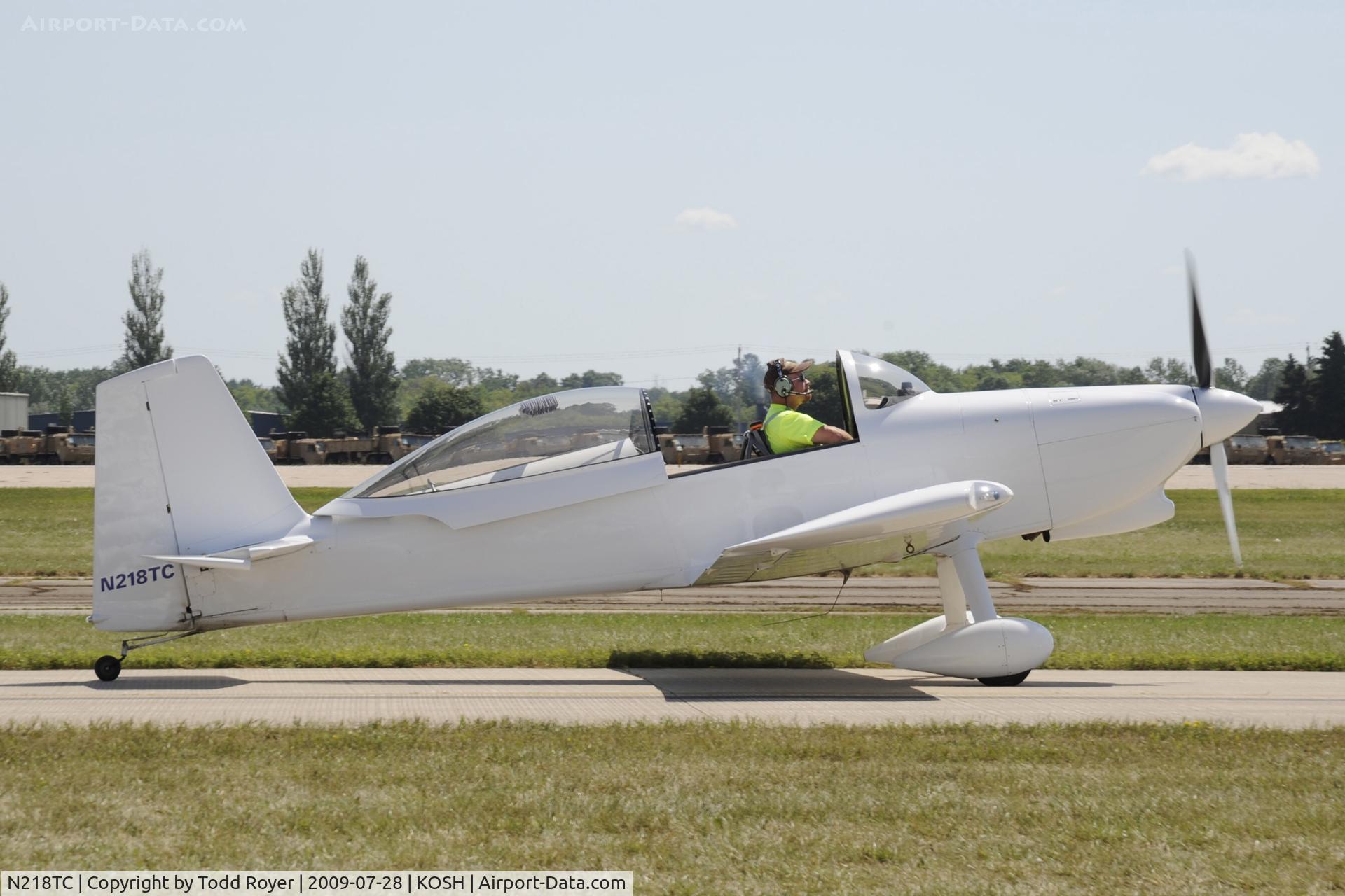 N218TC, 2007 Vans RV-8 C/N 82071, Taxi for departure