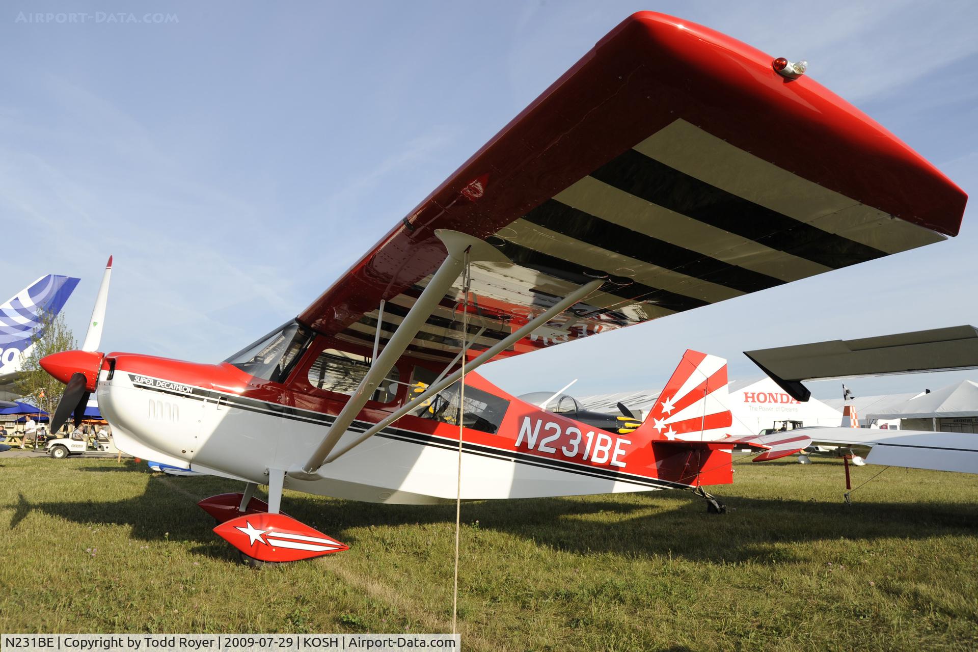 N231BE, 2008 American Champion 8KCAB Super Decathlon C/N 1073-2008, Oshkosh EAA Fly-in 2009