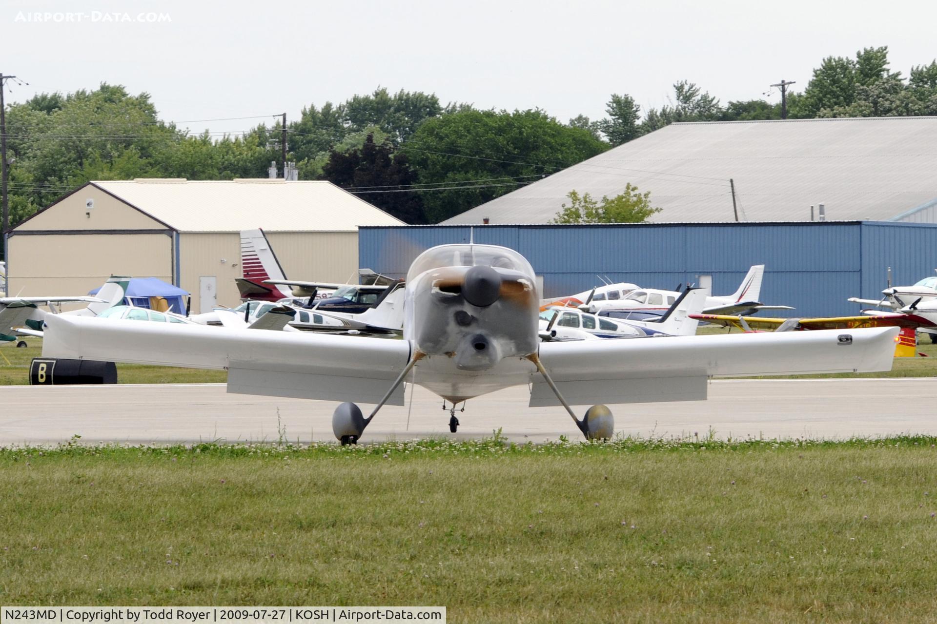 N243MD, 1997 Vans RV-6 C/N 20665, Taxi to parking