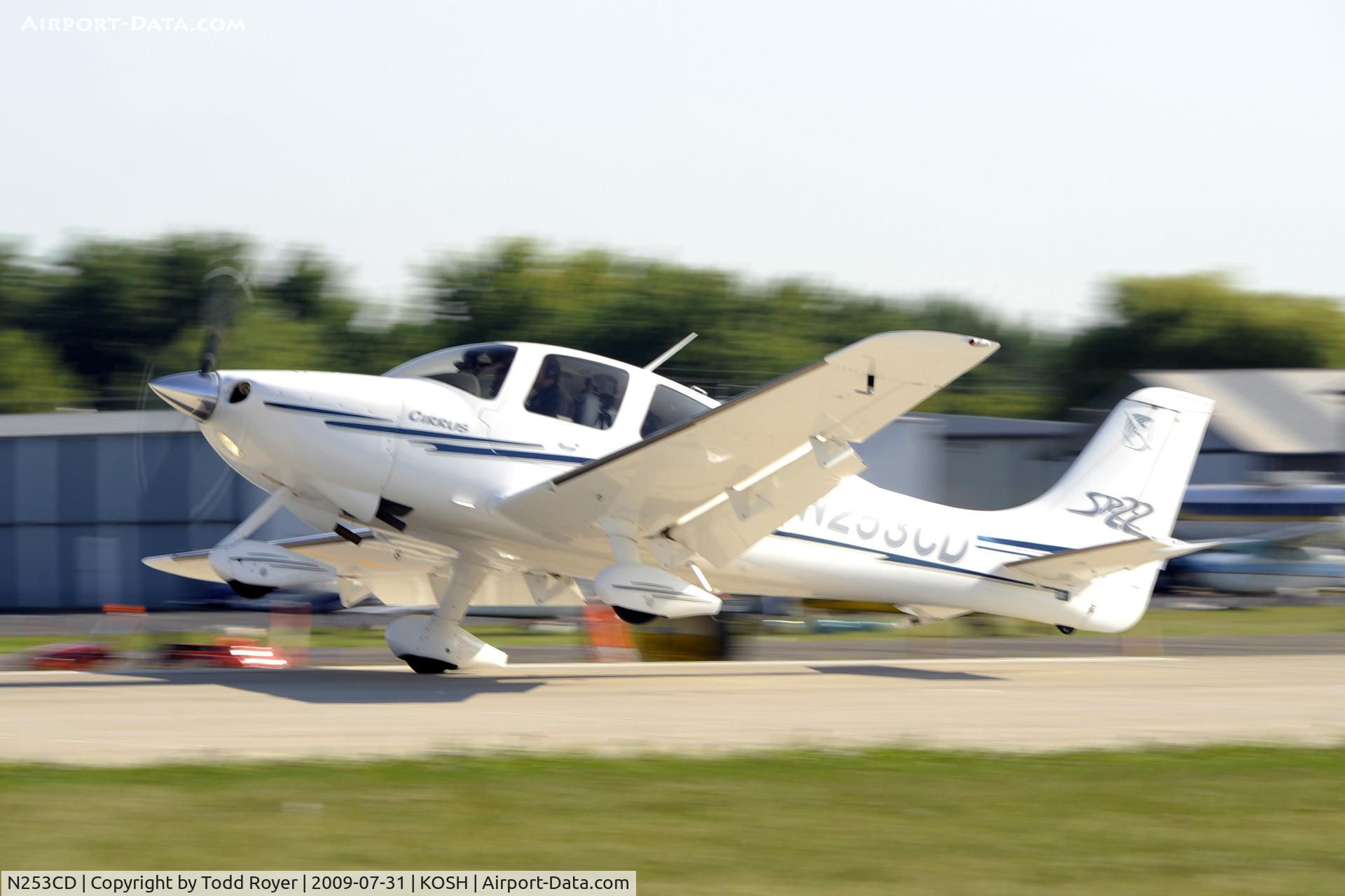 N253CD, 2003 Cirrus SR22 C/N 0448, Landing 27 at OSH