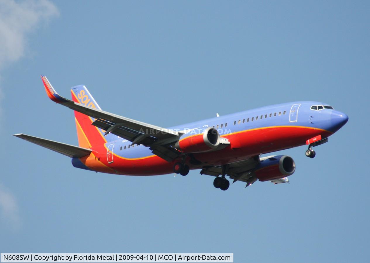 N608SW, 1995 Boeing 737-3H4 C/N 27928, Southwest 737-300