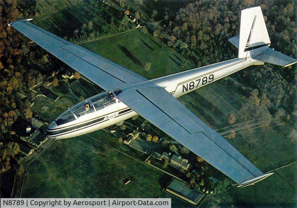 N8789, 1970 Let L-13 Blanik C/N 174534, Picture taken when new