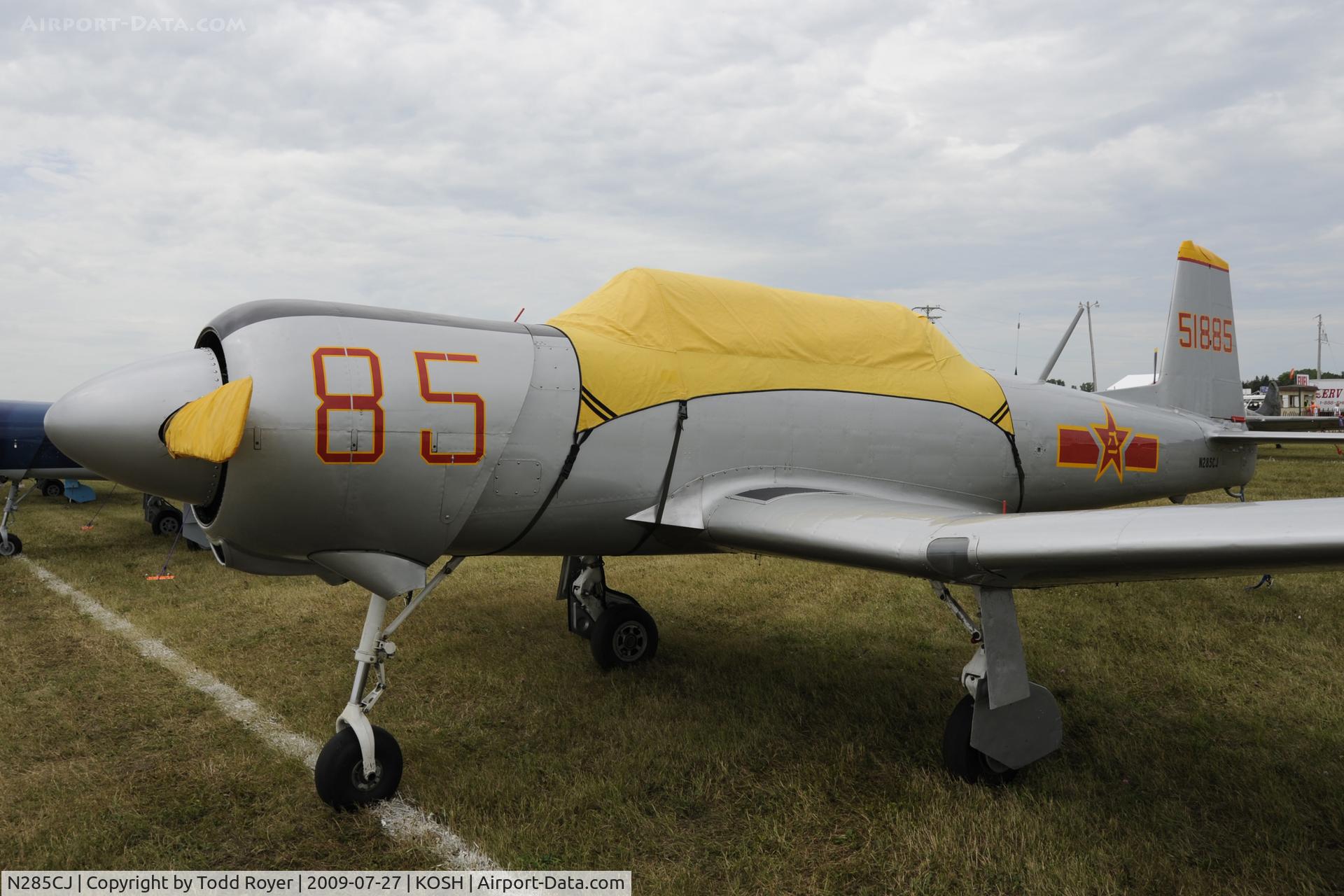 N285CJ, 1965 Nanchang CJ-6 C/N 1232003, Oshkosh EAA Fly-in 2009
