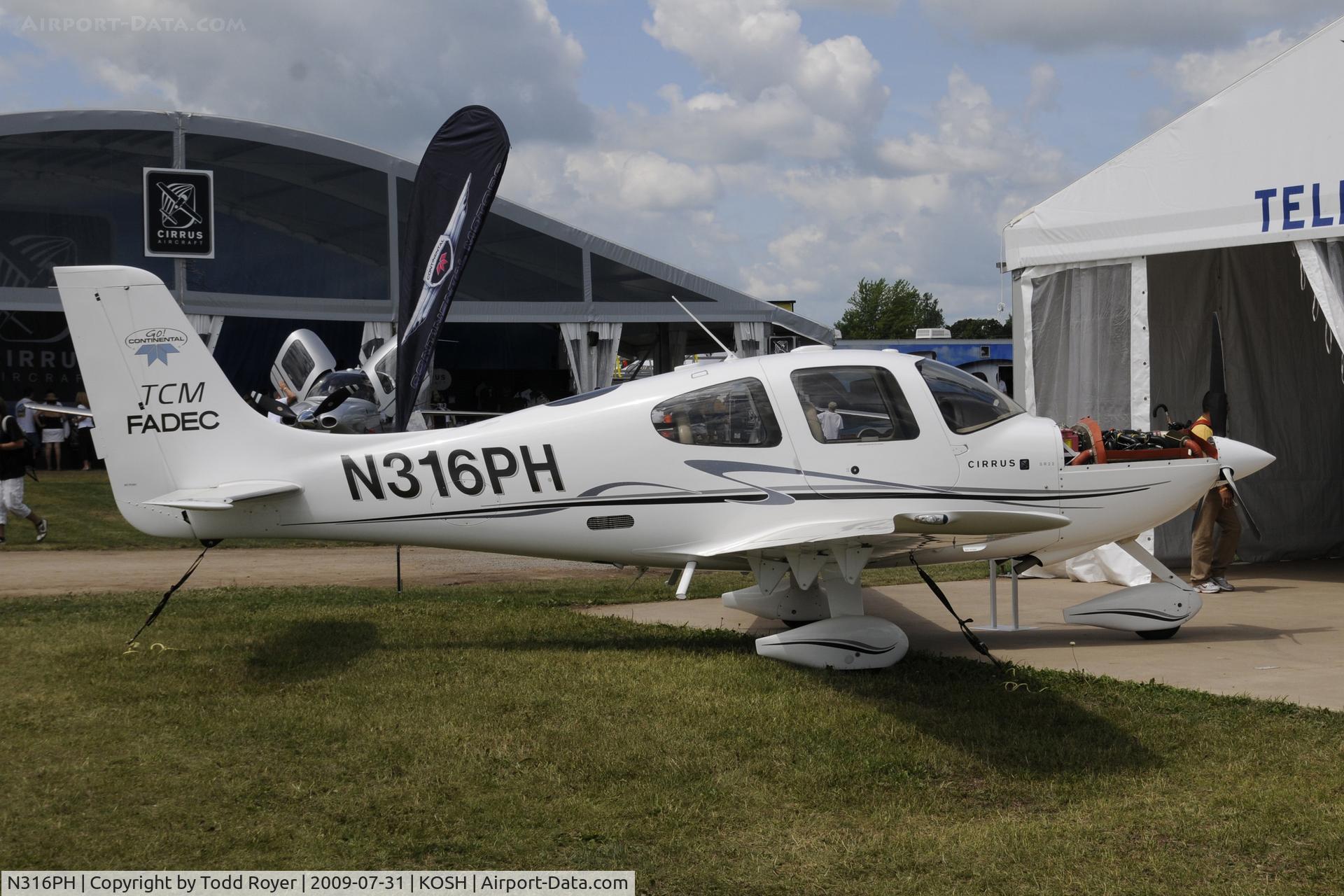 N316PH, 2004 Cirrus SR22 C/N 0891, Oshkosh EAA Fly-in 2009