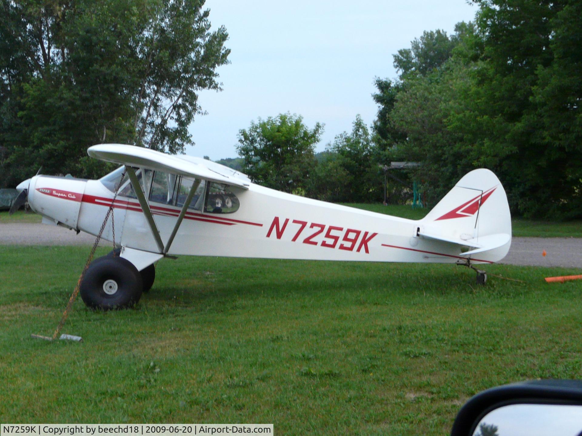 N7259K, 1950 Piper PA-18-105 Super Cub C/N 18-153, super cub
