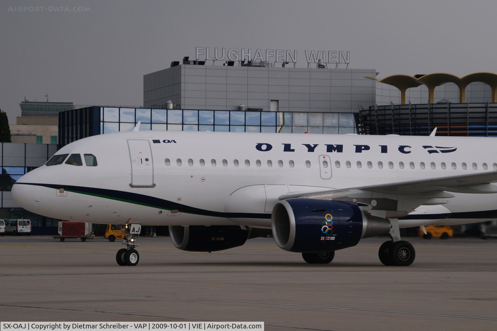 SX-OAJ, 2009 Airbus A319-112 C/N 3905, Olympic A319