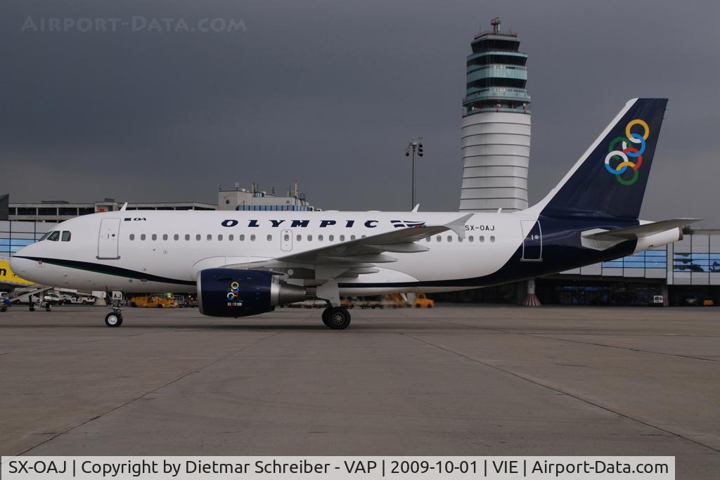SX-OAJ, 2009 Airbus A319-112 C/N 3905, Olympic A319