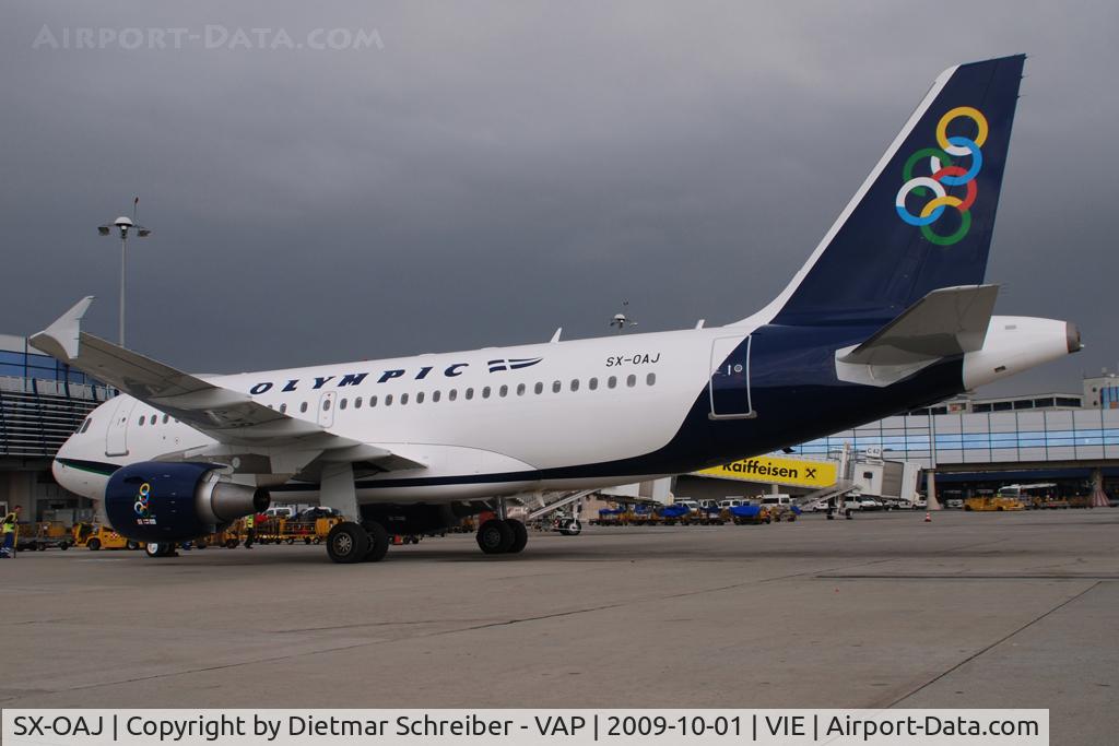 SX-OAJ, 2009 Airbus A319-112 C/N 3905, Olympic A319