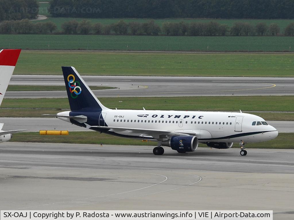 SX-OAJ, 2009 Airbus A319-112 C/N 3905, Olympic replaced its 737 Classic with A 319 for ATH-VIE-ATH