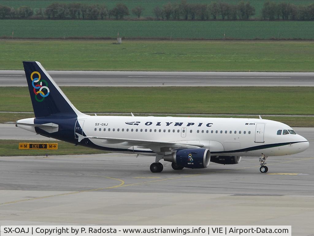 SX-OAJ, 2009 Airbus A319-112 C/N 3905, Olympic replaced its 737 Classic with A 319 for ATH-VIE-ATH