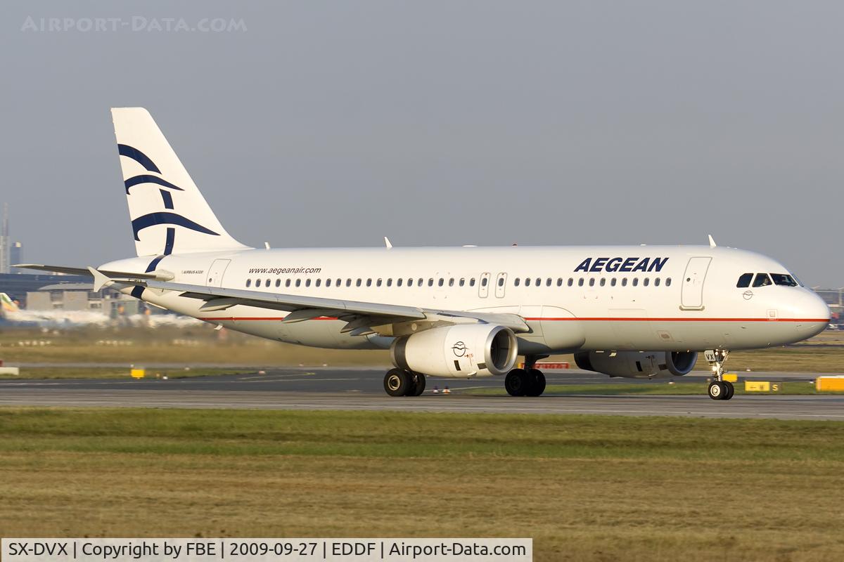 SX-DVX, 2009 Airbus A320-232 C/N 3829, take off run RW18W