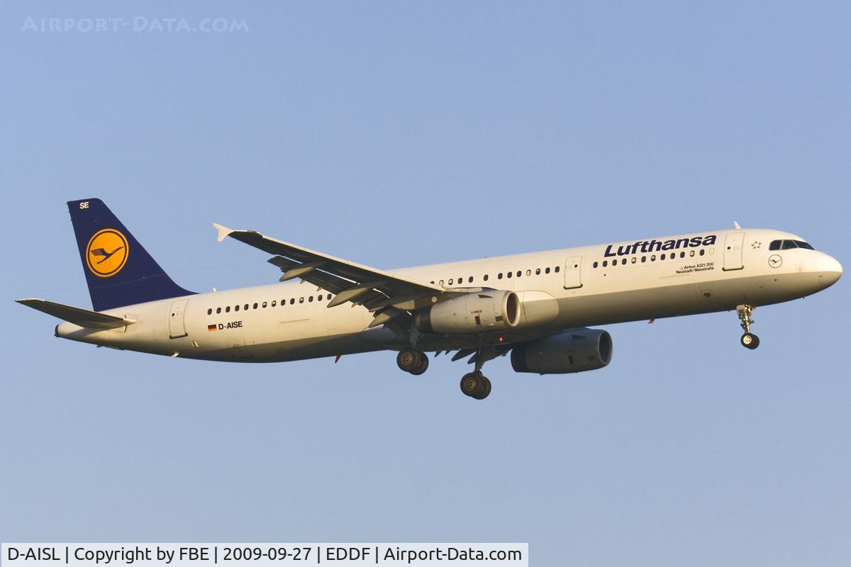 D-AISL, 2008 Airbus A321-231 C/N 3434, early morning arrival
