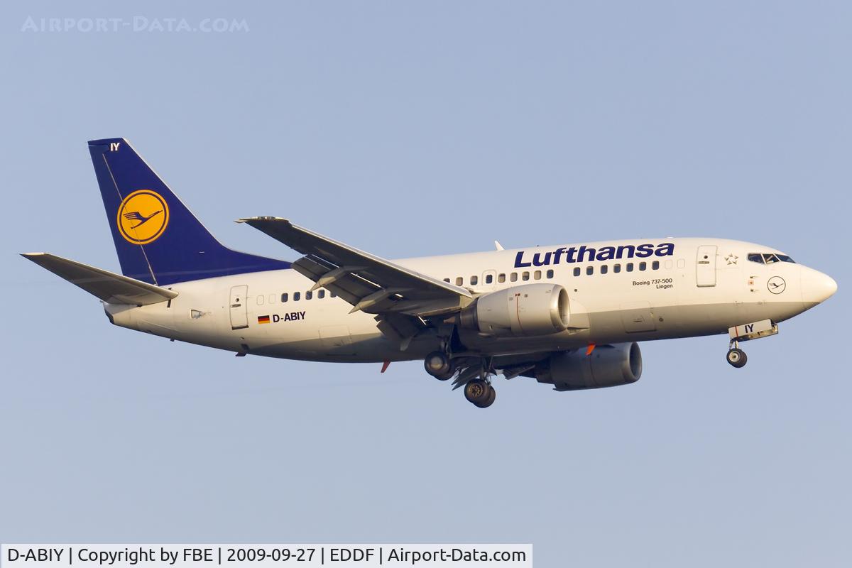 D-ABIY, 1991 Boeing 737-530 C/N 25243, early morning arrival