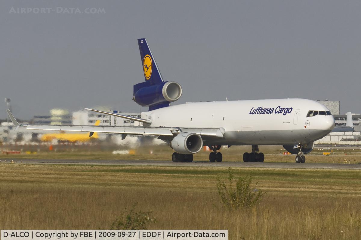 D-ALCO, 1992 McDonnell Douglas MD-11F C/N 48413, take off run