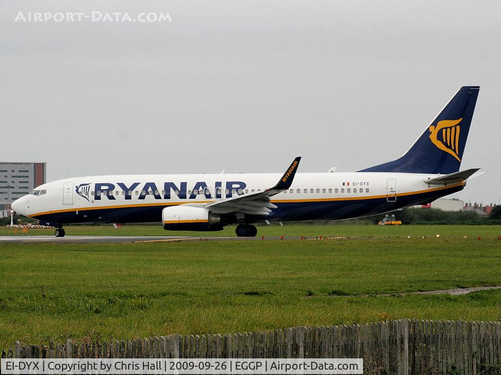 EI-DYX, 2008 Boeing 737-8AS C/N 37517, Ryanair