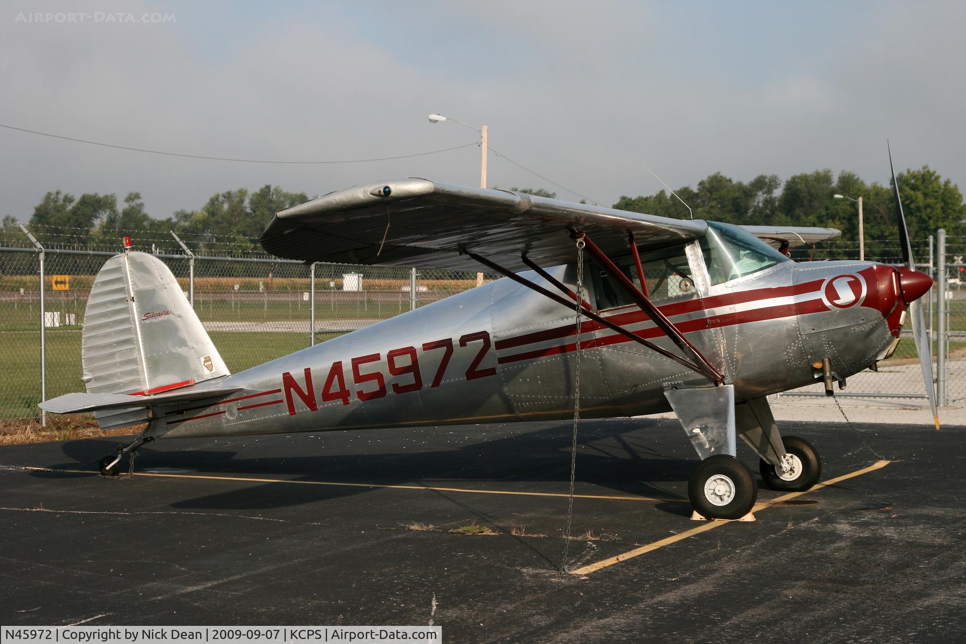 N45972, 1946 Luscombe 8A C/N 2499, KCPS