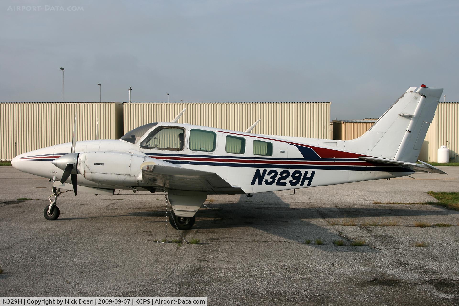 N329H, 1972 Beech 58 Baron C/N TH-219, KCPS