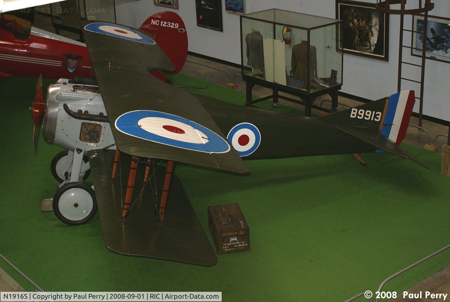 N1916S, 1917 SPAD S-VII C/N B9913, Now thats a good looking machine!