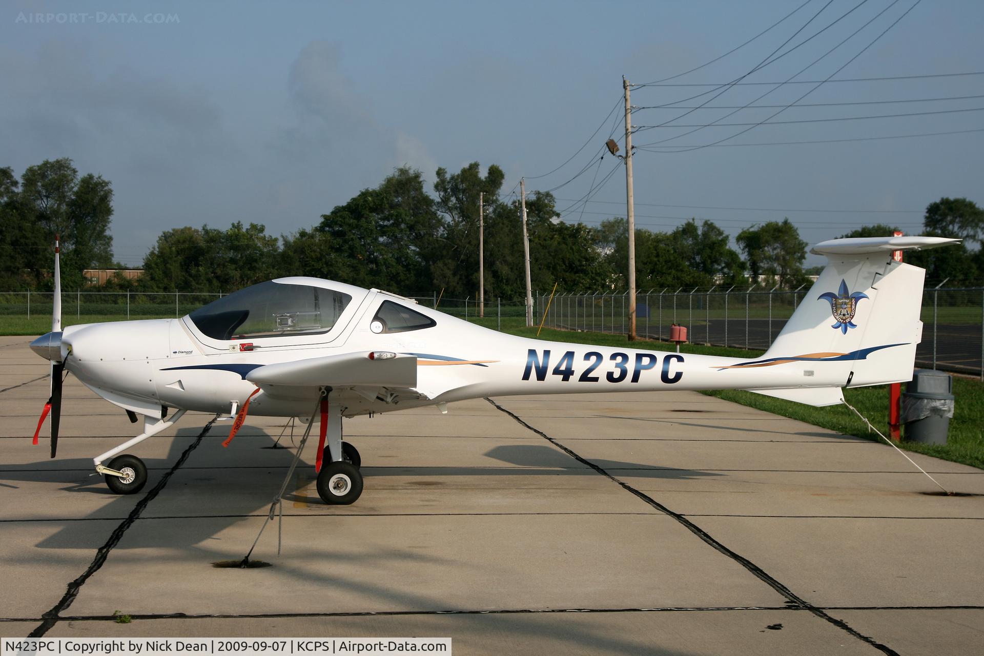 N423PC, Diamond DA-20C-1 Eclipse C/N C0521, KCPS