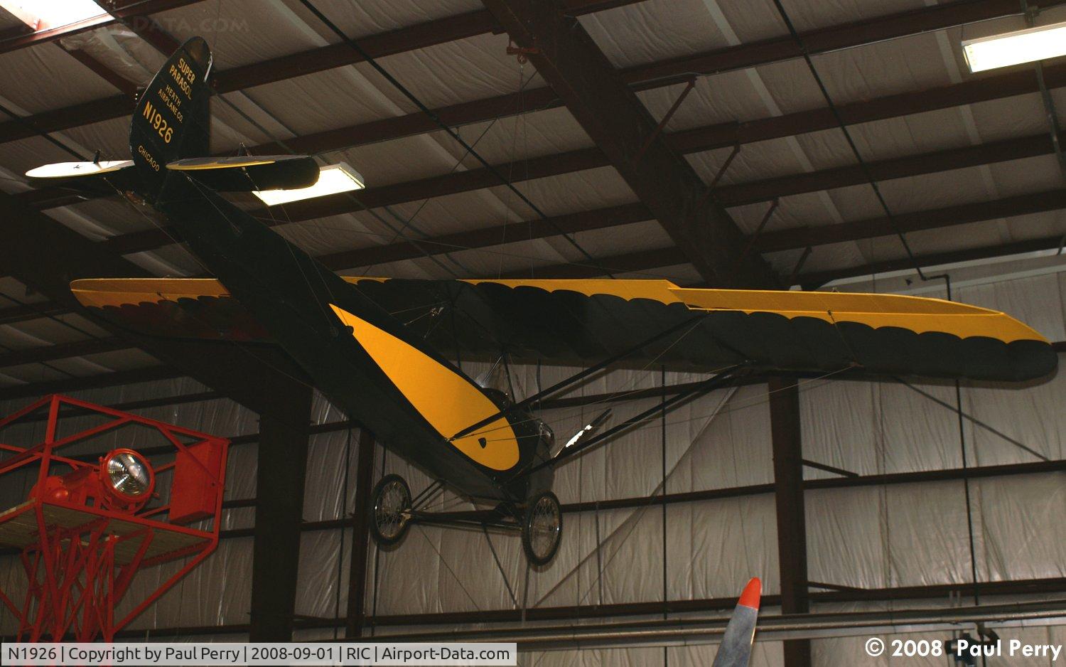 N1926, 1928 Heath LNA-40 Super Parasol C/N 31919, Another of the very well aged specimens here