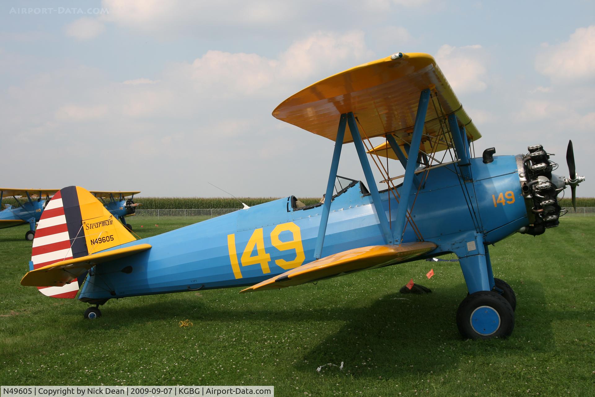 N49605, 1941 Boeing A75N1(PT17) C/N 75-1823, KGBG