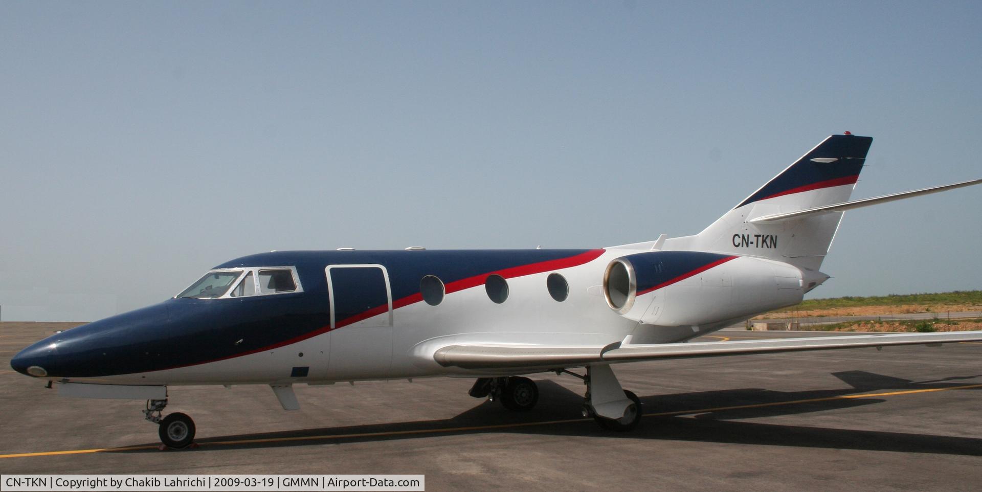 CN-TKN, 1978 Dassault Falcon 10 C/N 128, When Alfa Air has acquired the Falcon 10, has headed the painting redone
