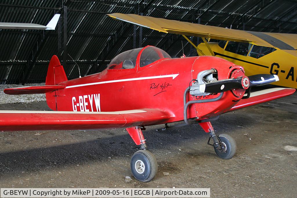 G-BEYW, 1984 Taylor Monoplane C/N PFA 055-10279, Barton resident.