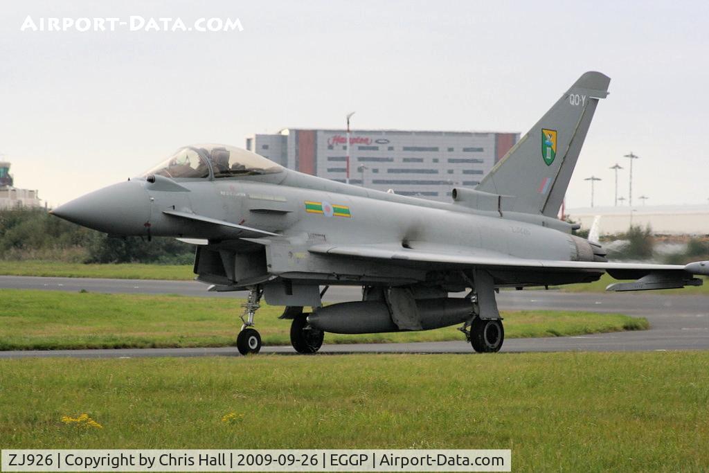 ZJ926, 2006 Eurofighter EF-2000 Typhoon FGR4 C/N 0083/BS017, Royal Air Force 3 sqn