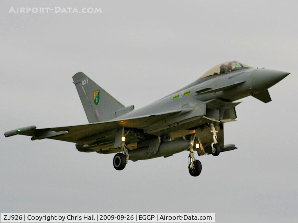 ZJ926, 2006 Eurofighter EF-2000 Typhoon FGR4 C/N 0083/BS017, Royal Air Force 3 sqn