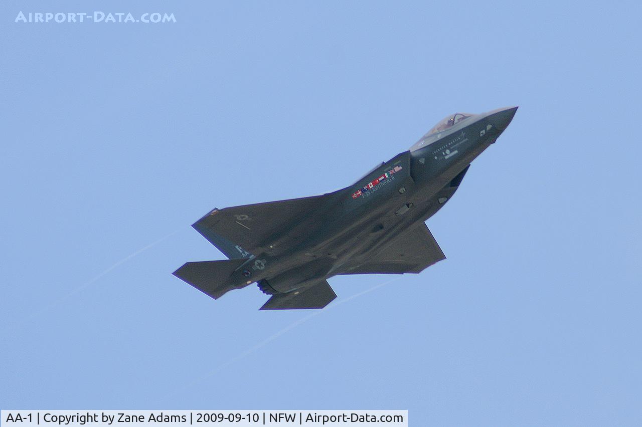 AA-1, 2006 Lockheed Martin F-35A Lightning II C/N AA-1, F-35 AA-1 departs Navy Ft. Worth for the final time enroute to Edwards AFB