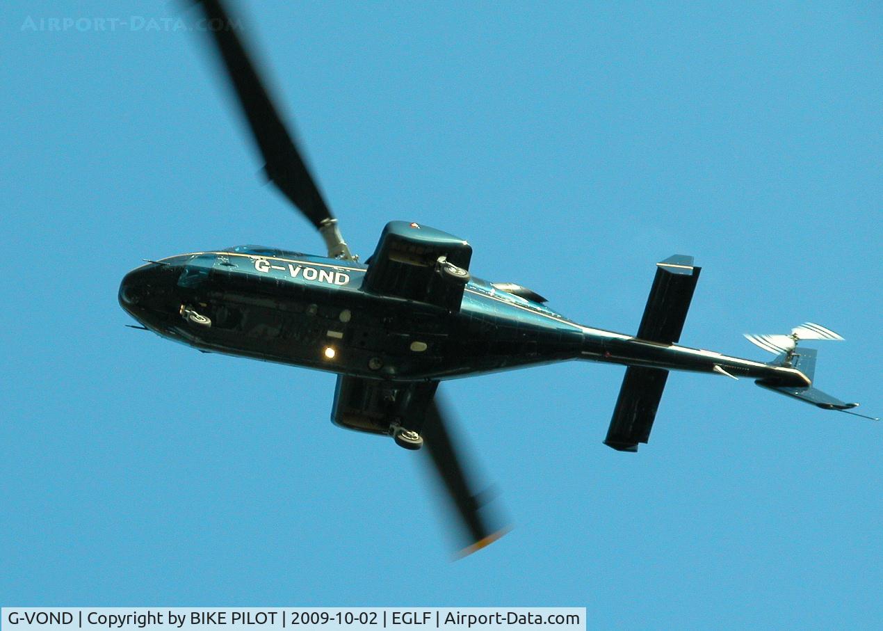 G-VOND, 1980 Bell 222 C/N 47041, VON ESSEN BELL 222 FINALS FOR RWY 24